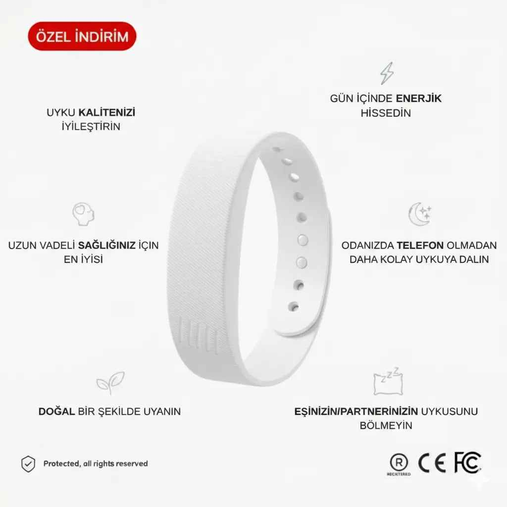 Titreşimli Akıllı Alarm Bileklik (E-Kitap Hediye)
