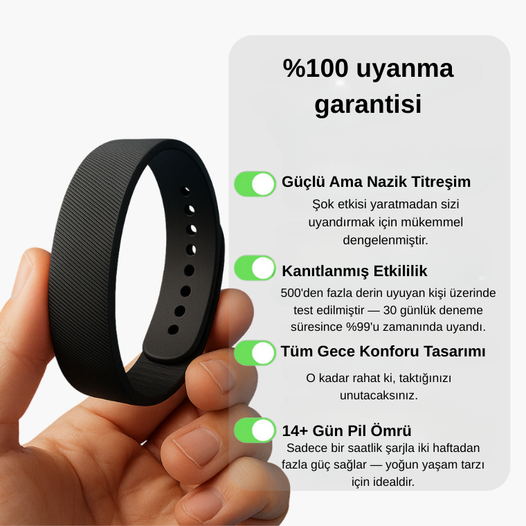 Titreşimli Alarm Bileklik Dijital Saat