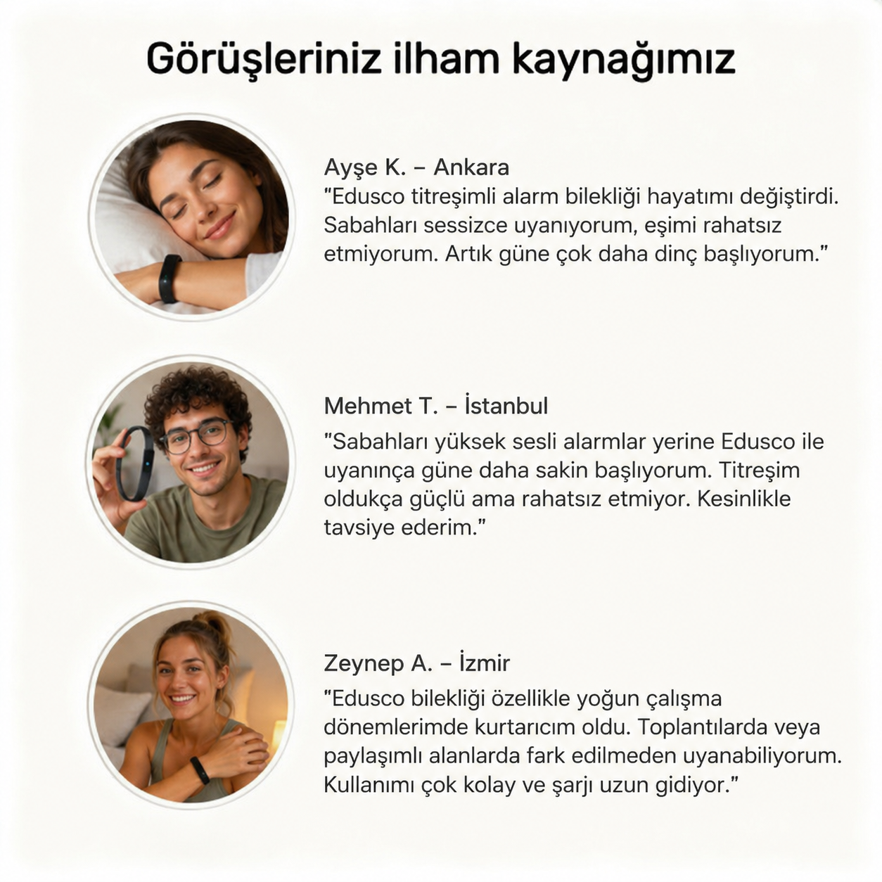 Titreşimli Akıllı Alarm Bileklik