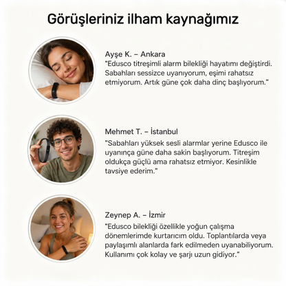 Titreşimli Akıllı Alarm Bileklik