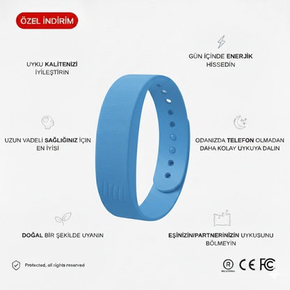 Titreşimli Akıllı Alarm Bileklik (E-Kitap Hediye)