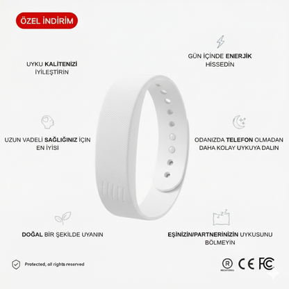 Titreşimli Akıllı Alarm Bileklik (E-Kitap Hediye)