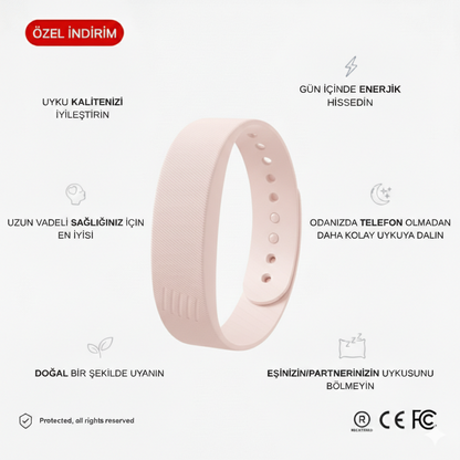 Titreşimli Akıllı Alarm Bileklik (E-Kitap Hediye)