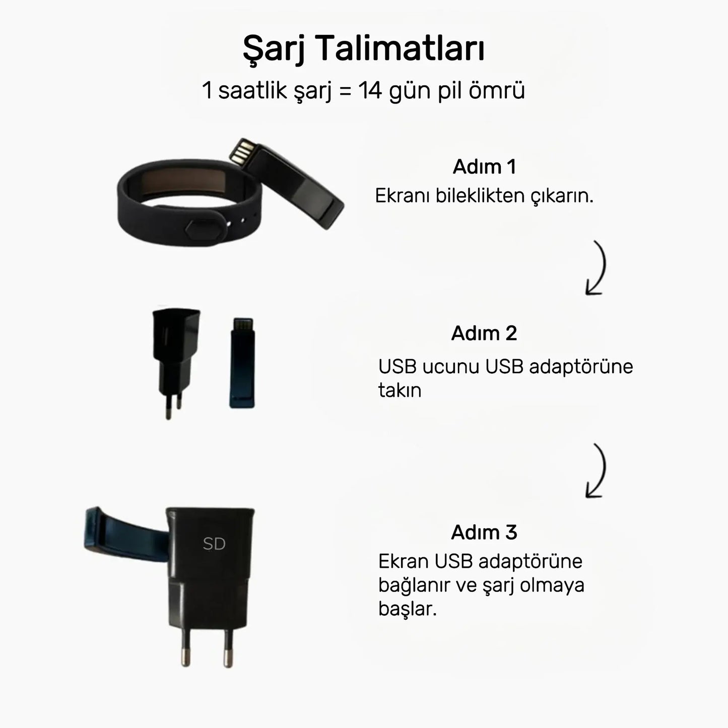 Titreşimli Alarm Bileklik